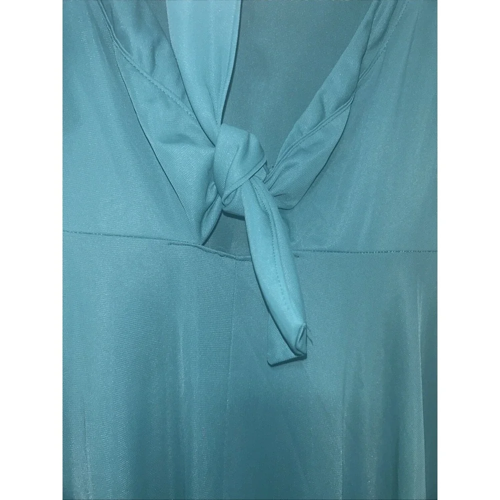 Vintage Women's John‎ Kloss For Cira Nightgown In Teal Size Small